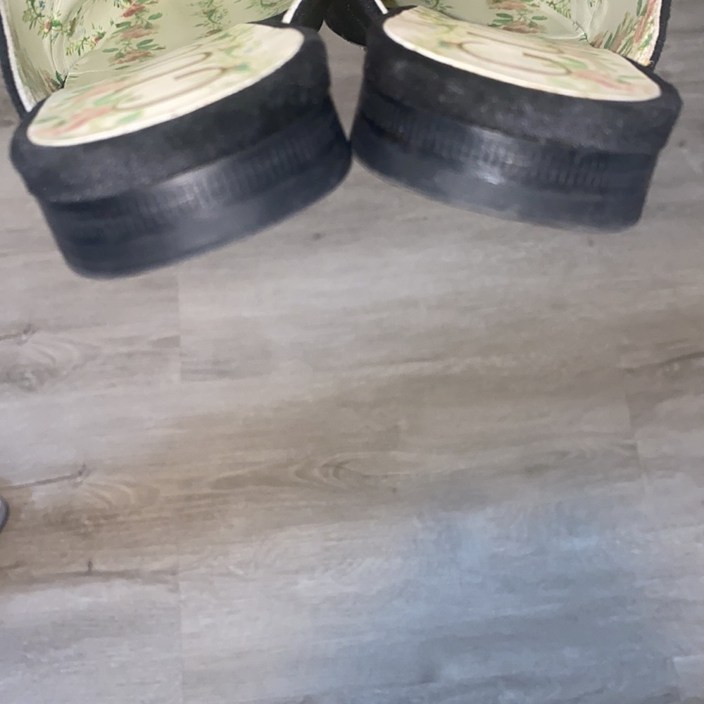 SOLD ❤️ Gucci Black Princetown Velvet Crystals Mules SZ 7 - Picture 11 of 11